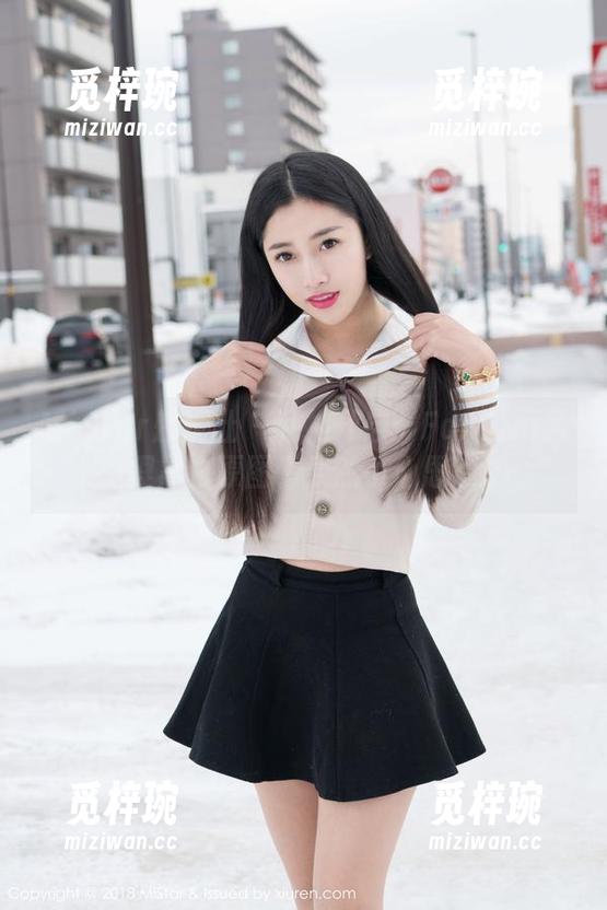MiStar魅妍社-FoxYini孟狐狸 MiStar魅妍社 - 私拍开启:FoxYini孟狐狸黑白原图,果然小心思满满